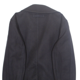 MCGREGOR Mens Overcoat Jacket Black Wool L