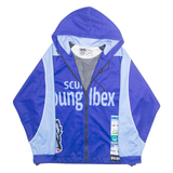 SW4U Mens Shell Jacket Blue Hooded M