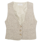 I GABBIANI Mens Waistcoat Beige Wool M