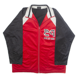 ONE BY ONE Mens Track Jacket Red M