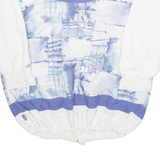 ATHLETE Mens Track Jacket White Crazy Pattern L