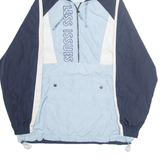 BERSHKA Mens Jacket Blue Hooded L