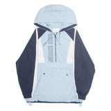 BERSHKA Mens Jacket Blue Hooded L