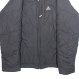 ADIDAS Womens Puffer Coat Grey Nylon S