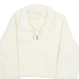 URBAN CLASSICS Cropped Womens Pullover Jacket Cream XS