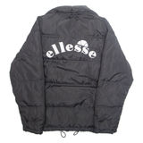ELLESSE Mens Puffer Coat Black S