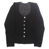 Womens Blazer Jacket Black Velvet M