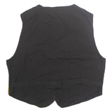 Mens Waistcoat Green Crazy Pattern XL