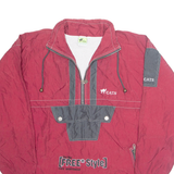 CAT Mens Pullover Jacket Red Nylon L