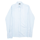 CHEMISERIE FICEY Mens Formal Shirt Blue Long Sleeve M