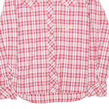 DIESEL Womens Shirt Red Check Long Sleeve L