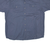 WRANGLER Mens Plain Shirt Blue 2XL