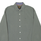 PME LEGEND Mens Shirt Green Spotted Long Sleeve M
