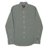 PME LEGEND Mens Shirt Green Spotted Long Sleeve M