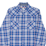 TOMMY HILFIGER Custom Fit Mens Shirt Blue Check Long Sleeve M
