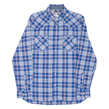 TOMMY HILFIGER Custom Fit Mens Shirt Blue Check Long Sleeve M