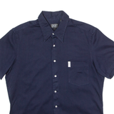 DKNY Mens Plain Shirt Blue 90s XL