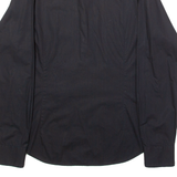 GUESS Mens Plain Shirt Black Long Sleeve L