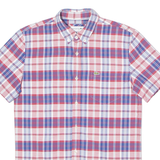 LACOSTE Mens Shirt Red Check S