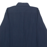 DKNY Mens Plain Shirt Blue Long Sleeve M