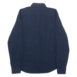 DKNY Mens Plain Shirt Blue Long Sleeve M