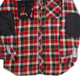 CHALET Mens Lumberjack Jacket Red Flannel Check L