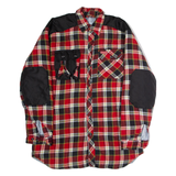 CHALET Mens Lumberjack Jacket Red Flannel Check L