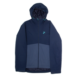 SPRAYWAY Womens Rain Jacket Blue Hooded Colourblock UK 14