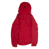 DICKIES Mens Rain Jacket Red Nylon Hooded XS