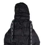 PUMA Womens Puffer Jacket Black Hooded UK 6