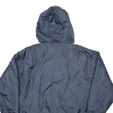LE COQ SPORTIF Mens Coat Blue Hooded S