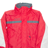 COLUMBIA Mens Ski Coat Red Nylon Hooded M