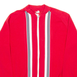 EDLON Womens Track Jacket Red Striped S