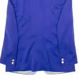 SCHULER Mens Blazer Jacket Purple Wool Striped M