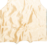 Mens Blazer Waistcoat Blue Crazy Pattern M