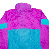WILD WORLD DISCOVERY Womens Anorak Jacket Purple Nylon 90s Hooded L