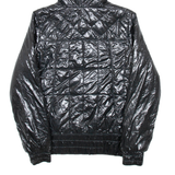 ADIDAS Womens Puffer Coat Black Hooded UK 10