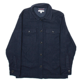 TOMMY HILFIGER Womens Quilted Jacket Blue Wool UK 4