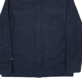 TOMMY HILFIGER Womens Quilted Jacket Blue Wool UK 4