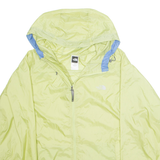 THE NORTH FACE Womens Rain Jacket Green Nylon Hooded L