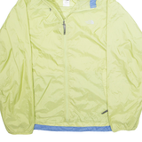 THE NORTH FACE Womens Rain Jacket Green Nylon Hooded L