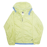 THE NORTH FACE Womens Rain Jacket Green Nylon Hooded L
