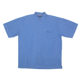 NAUTICA Sleepwear Mens Plain Shirt Blue 90s L