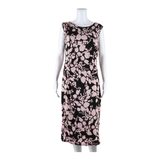 PHASE EIGHT Womens A-Line Dress Pink Viscose Floral Sleeveless Midi UK 14