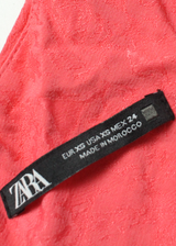 ZARA Womens Day Dress Pink Sleeveless Short XS