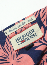 TOMMY HILFIGER Womens Skater Dress Pink Floral Sleeveless Short S