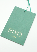 RIXO Sheer Womens Wrap Dress Red Silk Floral Long Sleeve Short XS