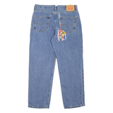LEVI'S 550 Jeans Customised Mens Blue Relaxed Tapered W34 L30