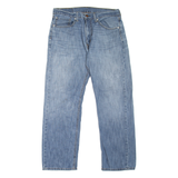 LEVI'S 505 Jeans Mens Blue Regular Straight Stone Wash W34 L30