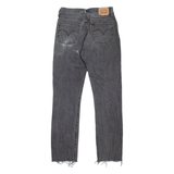 LEVI'S 501 Jeans Womens Grey Regular Straight Stone Wash W27 L30